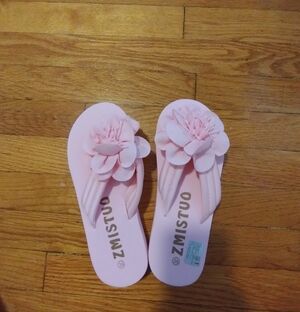 ZMISTUO Women's Pink Bow Flip Flop Slippers